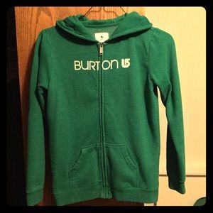 Kelly Green Burton Zip-Up Hoodie